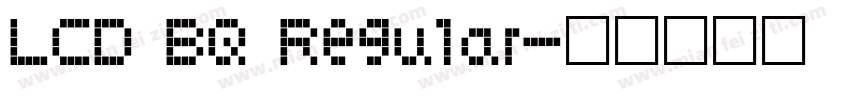 LCD BQ Regular字体转换